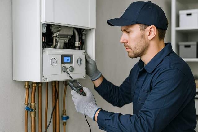 Hot water plumbing support